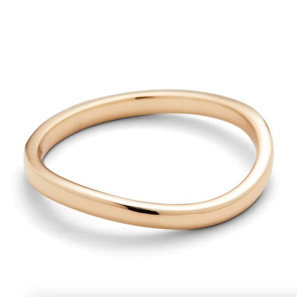 New Casual Seance 14K Gold Curve Band - Picture 7 of 10